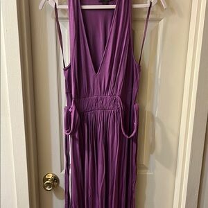 Purple Sleeveless Maxi Dress